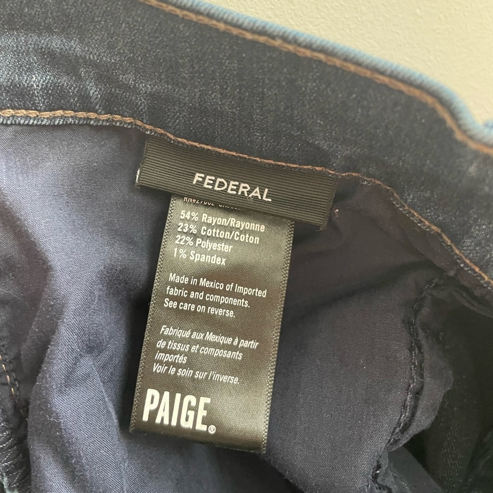 Paige Federal Dark Wash Jeans - Picture 6 of 6